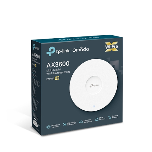TP-Link EAP660 HD AX3600 Dual Band Ceiling Mount Wireless Access Point