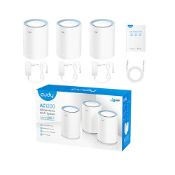 CUDY M1200 3-Pack AC1200 Dual Band Mesh Router