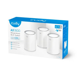 CUDY M1800 3-Pack AX1800 Dual Band Mesh Router
