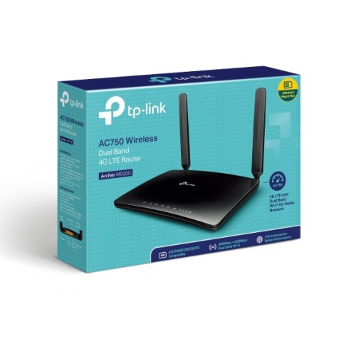 TP-Link Archer MR200 AC750 Dual Band 4G LTE Router