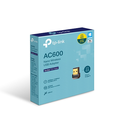 TP-Link Archer T2U Nano AC600 Wireless USB Wi-Fi Adapter