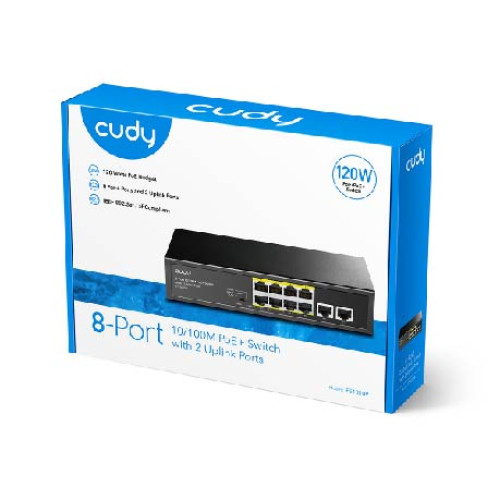 Cudy FS1010P 8-Port 10/100M PoE+ Switch