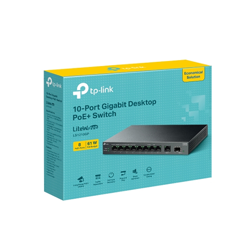 TP-Link LS1210GP 10-Port Gigabit Desktop Switch