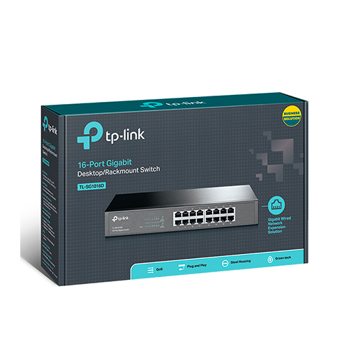 TP-Link TL-SG1016D 16-Port Gigabit Desktop Rackmount Switch