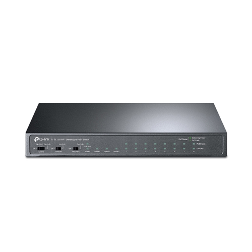 TP- Link TL-SL1311MP 8-Port 10/100Mbps + 3-Port Gigabit Desktop Switch with 8-Port PoE+