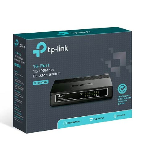 TP-Link TL-SF1016D 16-Port 10/100 Mbps Desktop Switch